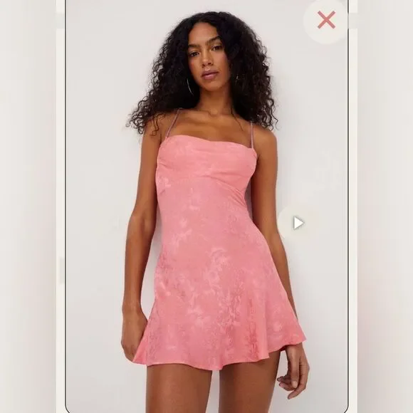 For Love & Lemons Pink Mini Slip Dress - Picture 2 of 4